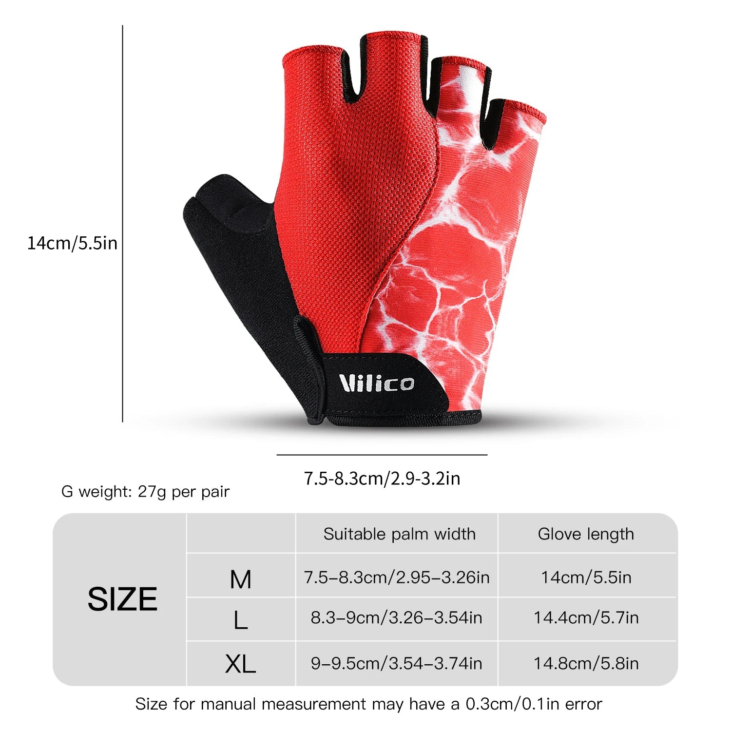 Outdoor Sports Fitness Half Finger Cycling Gloves Silicone Shock Absorbent Breathable Wear Resistant Half Finger Cycling Gloves - Korvel