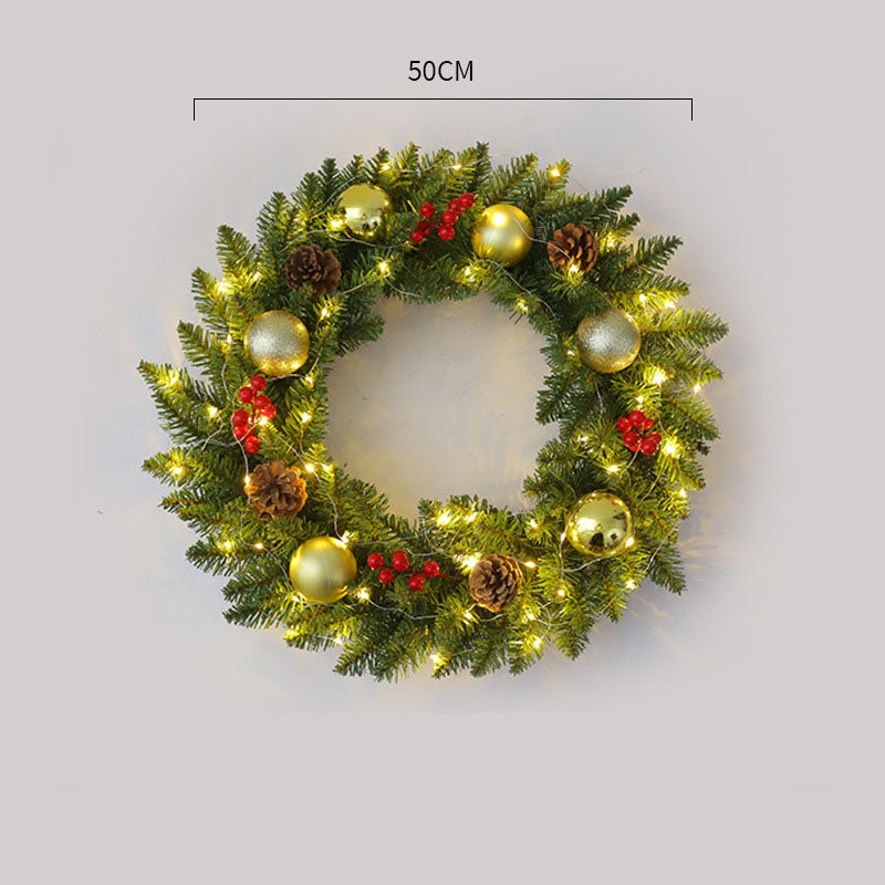Corona de Navidad de Ratan Elegante - Disponibles en Múltiples Tamaños