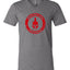 Unisex V Neck Sentinels Circle Tee