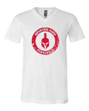 Unisex V Neck Sentinels Circle Tee