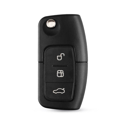 KEYYOU 3 Button Flip Folding Remote Key Shell for Ford