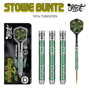 Pro Series Stowe Buntz V2 Steel Tip Dart Set - 90% Tungsten, 23G Precision - Korvel