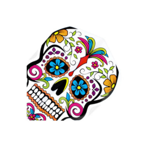 Vibrant Skull Dart Flights - Set of 3 - Korvel