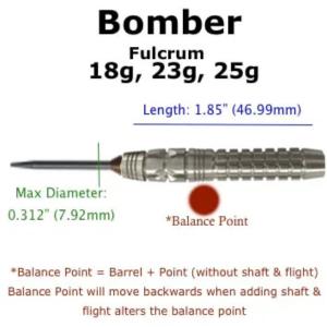 Voks Bomber Precision Steel Tip Darts Set - Korvel