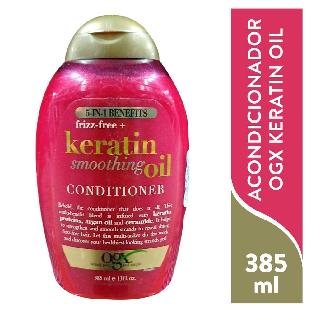 Après-shampooing lissant OGX Frizz-Free + Keratin, 13 Fl Oz
