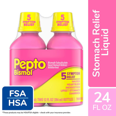 Pepto Bismol 5 Symptom Relief Twin Pack