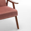 Mid-Century Modern Chair, Living Room Chair with Solid Wood Frame, Accent Chair Extra-Thick Backrest, Wingback Chair for Bedroom - Korvel