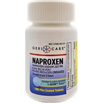 Gericare Naproxen Sodium Tablets - 100 Count