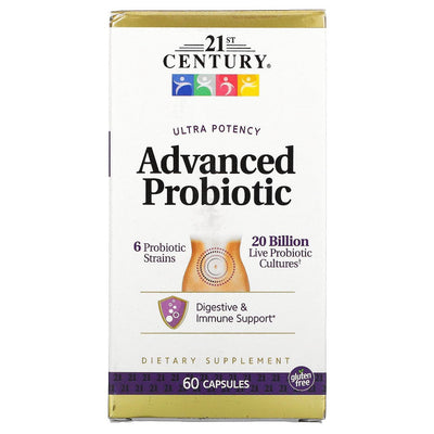 21st Century Ultra Potency Advanced Probiotic - 60 Capsules