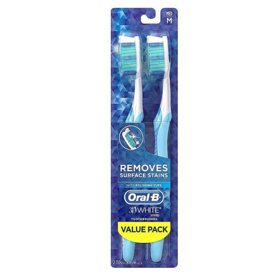 Brosse à dents manuelle Oral-B Vivid Whitening - Pack de valeur moyen