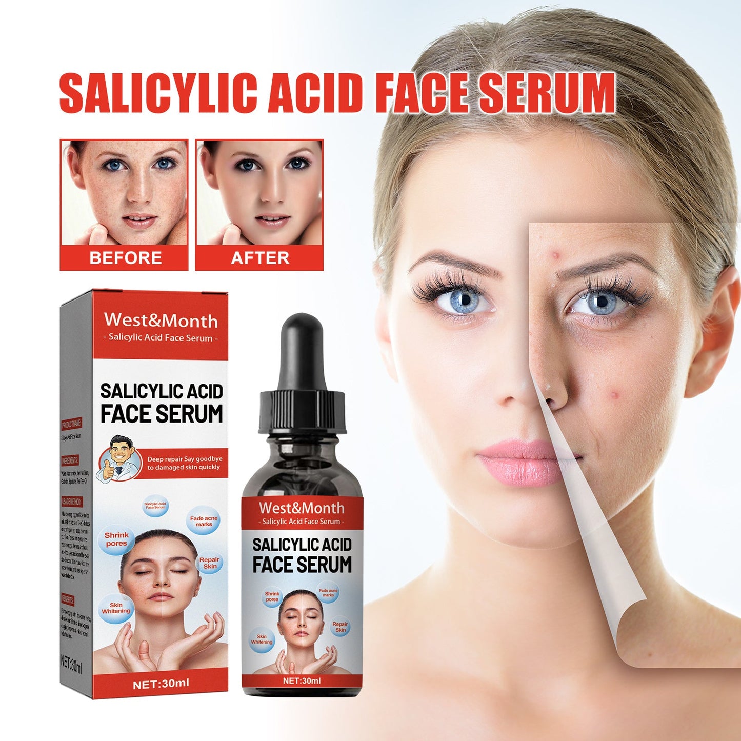 Essence hydratante à l'acide salicylique