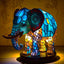 Magical LED ornament creative home USB plug luminous decoration resin statue - Korvel