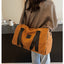 Sac à bandoulière en lambswool décontracté pour le voyage