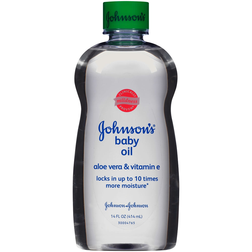 Huile pour bébé Johnson's avec aloe vera et vitamine E - 14 Fl Oz