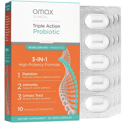 Omax3 Synbiotic Probiotic Prebiotic Supplement