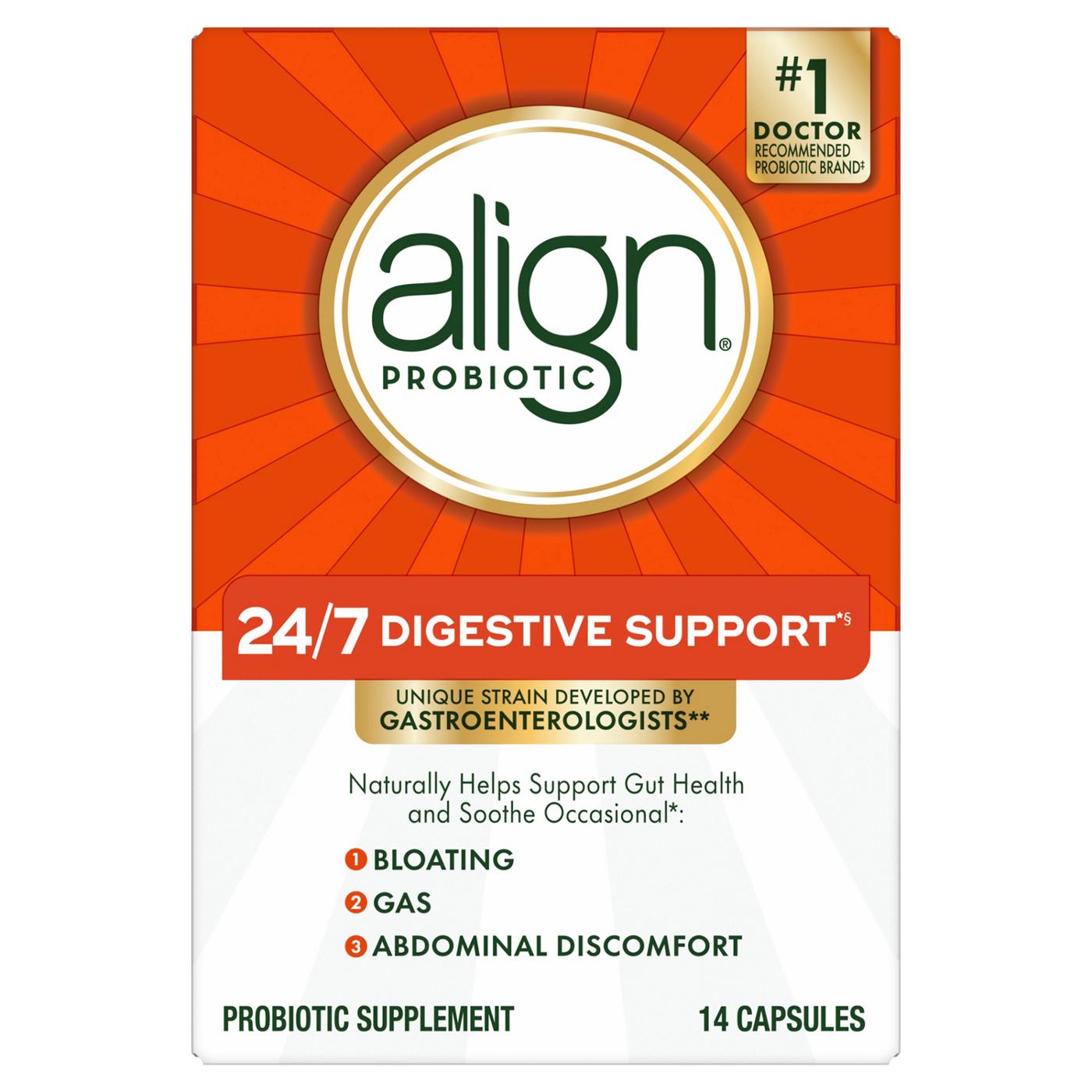 Gélules de supplément probiotique Align Daily