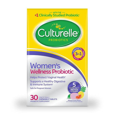 Comprimés à mâcher probiotiques Culturelle pour le bien-être des femmes - Saveur fruits mélangés