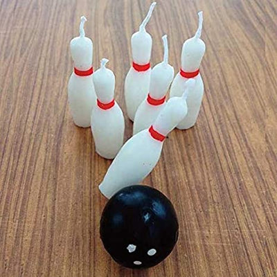 Bowling Pins and Ball Candle Set - 7 Pieces