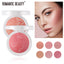 Romantic Beauty Highlighter Blush All-in-One Blush Palette Makeup Pearl Baked Powder Blush Palette - Korvel