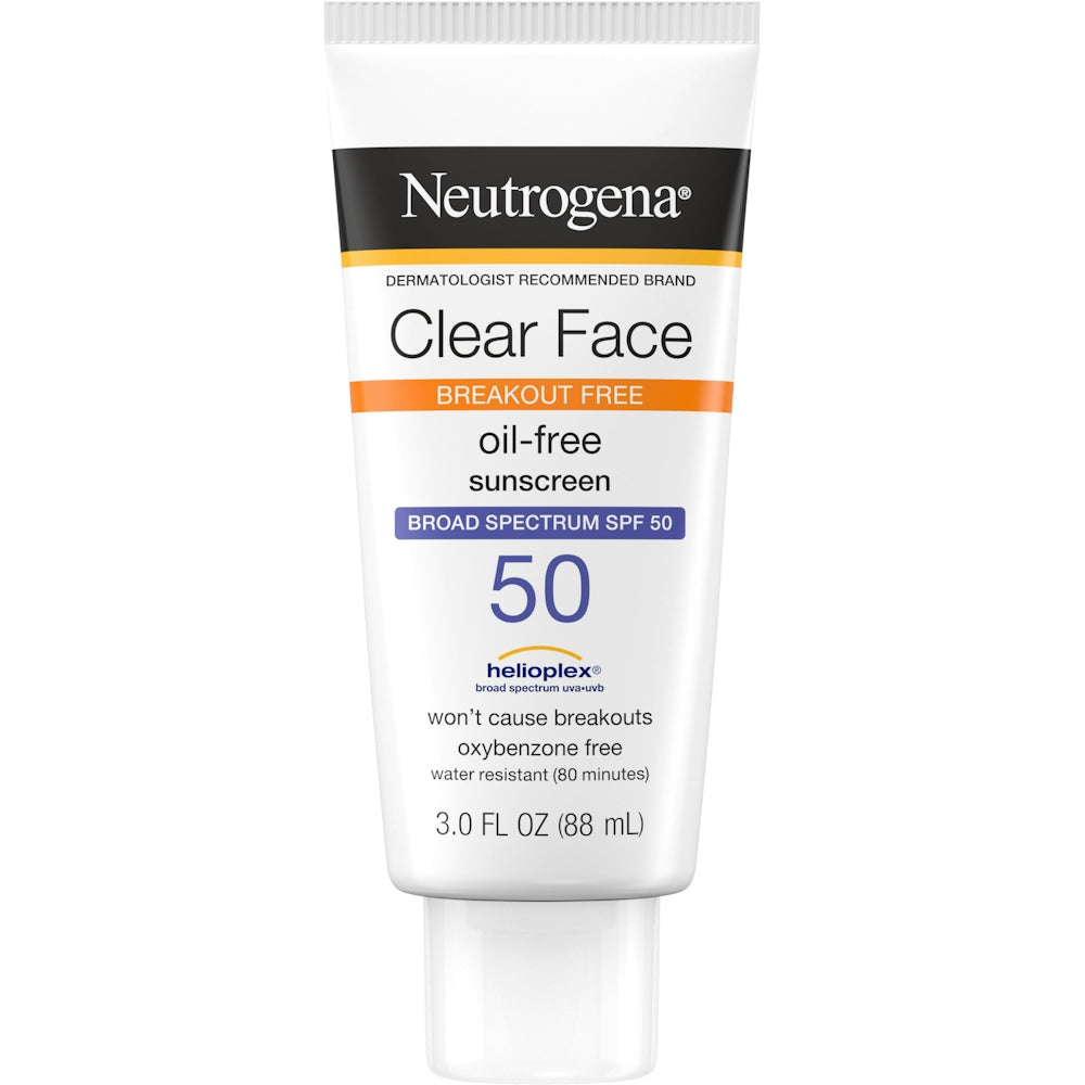 Protector Solar Neutrogena Clear Face SPF 50 - Libre de Aceite y Ligero