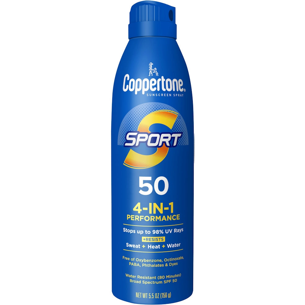 Spray solaire Coppertone Sport, large spectre SPF 50 - 5,5 oz