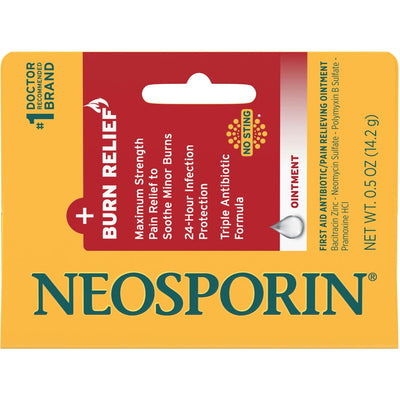 Neosporin Burn Relief Antibiotic Ointment, 0.5 Ounce