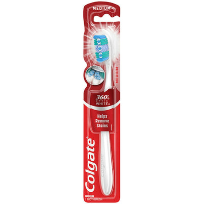 Cepillo de dientes Colgate 360 Optic White con limpiador de lengua