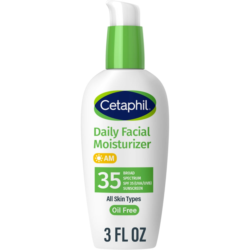 Cetaphil Hidratante Facial Diario SPF 35 - Loción Libre de Aceite, 3 fl oz