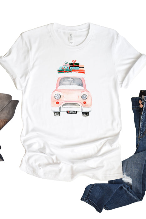Vintage Car with Presents T-Shirt