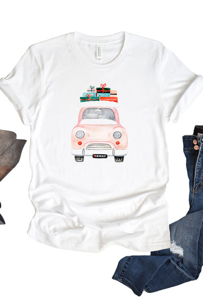 Vintage Car with Presents T-Shirt