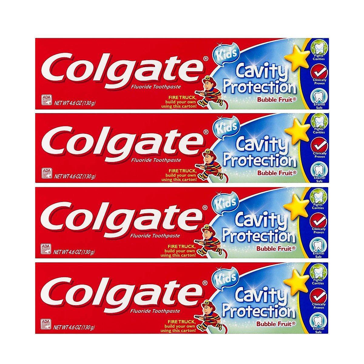 Dentifrice Colgate pour enfants avec fluor - Saveur douce de fruits pétillants