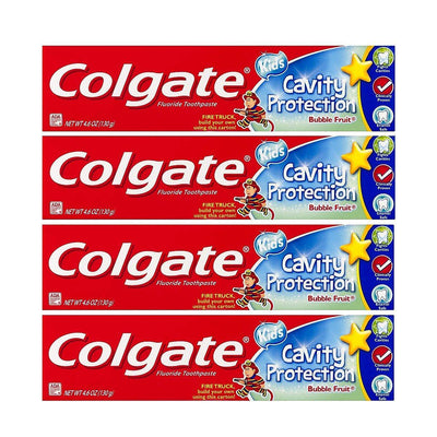 Pasta de dientes Colgate para niños con flúor - Sabor a fruta burbujeante suave
