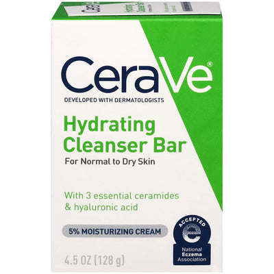 CeraVe Hydrating Cleanser Bar - 5% Moisturizing Cream, 4.5 Oz
