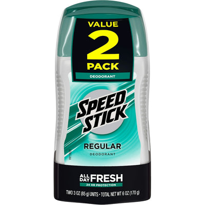 Déodorant pour hommes Speed Stick, parfum régulier, 3 oz (paquet de deux)