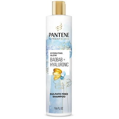 Pantene Hydrating Glow Shampoo with Baobab Essence, 9.6 Fl Oz
