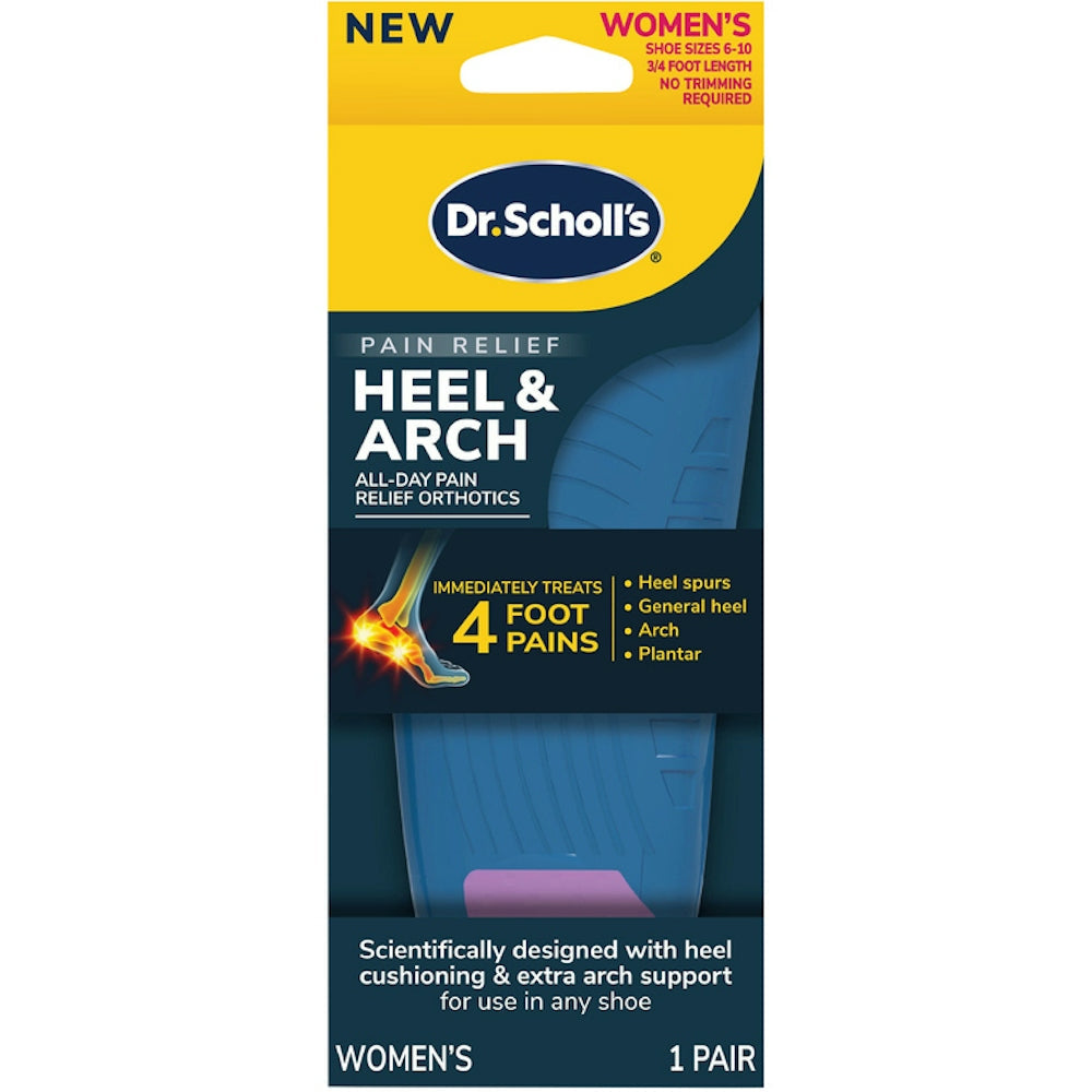 Dr. Scholl's Women's Heel & Arch Pain Relief Orthotics