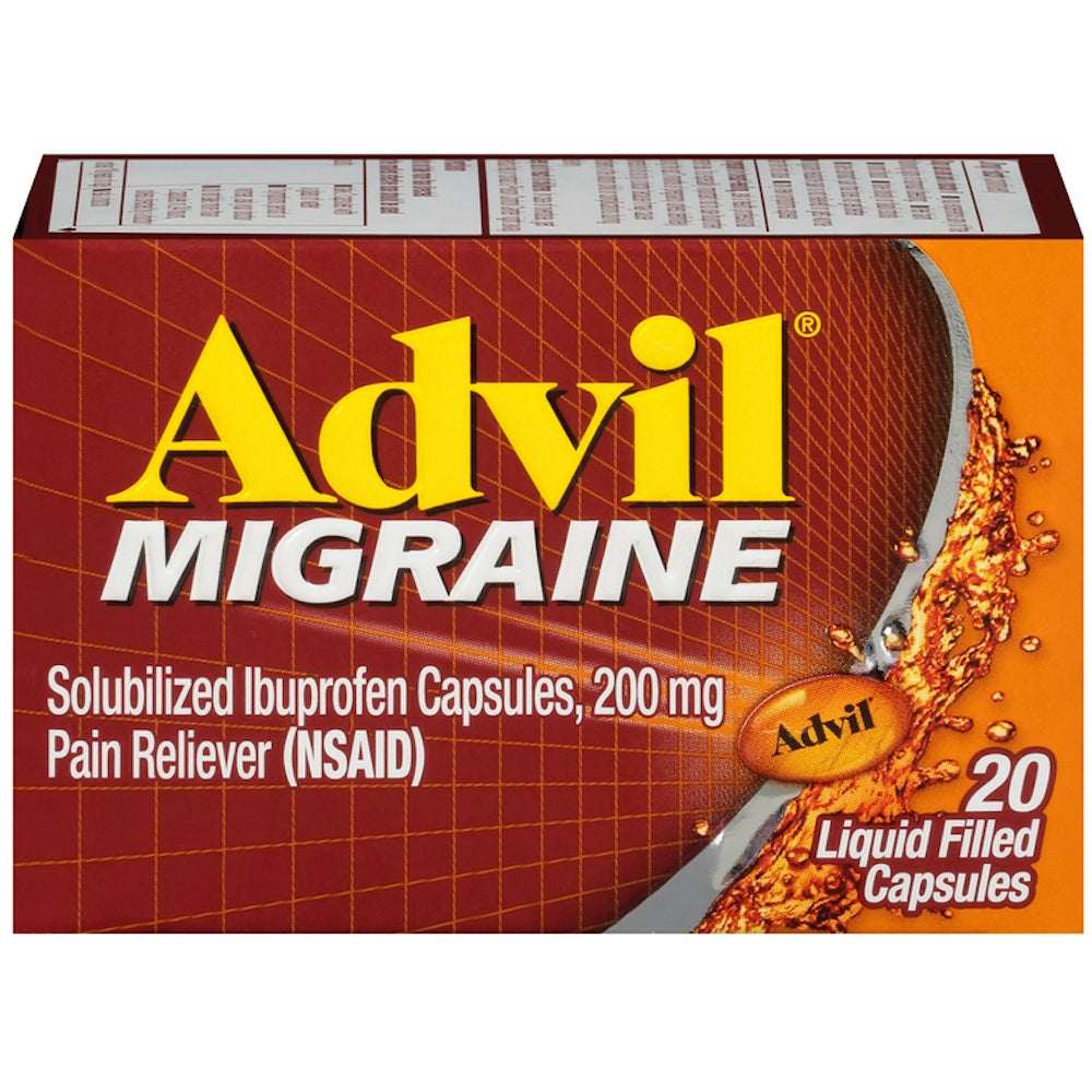 Advil Migraine Pain Reliever Liquid Capsules - 200 Mg - 20ct