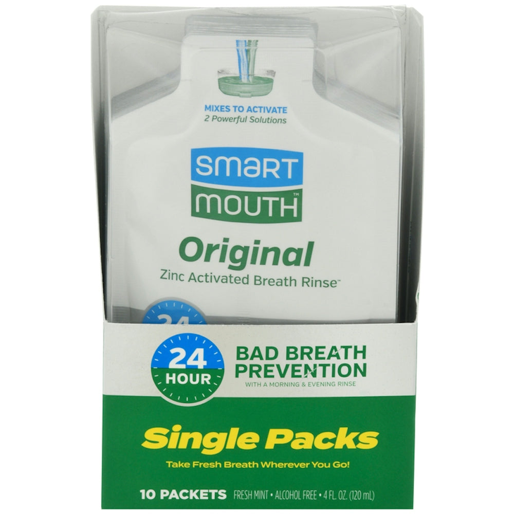 SmartMouth Original Activated Breath Rinse - Paquets de Voyage