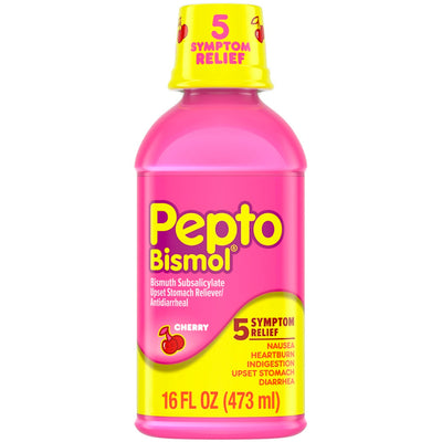 Pepto-Bismol Cherry Liquid for Stomach Comfort