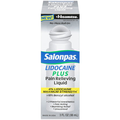 Salonpas Lidocaine Plus Pain Relieving Roll-On - 3 Fl Oz