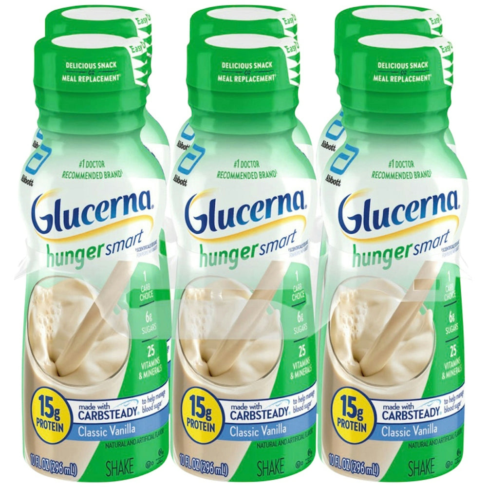Glucerna Hunger Smart Homemade Vanilla Shake - 6 Bottles