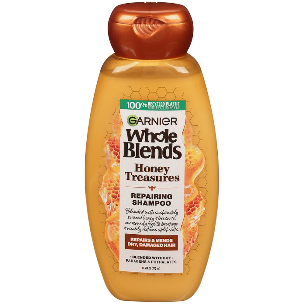 Shampoo Réparateur Garnier Whole Blends – Trésors de Miel (12,5 Fl Oz)