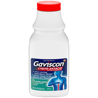 Gaviscon Antacid Extra Strength Liquid - Menthe Fraîche 12 Oz