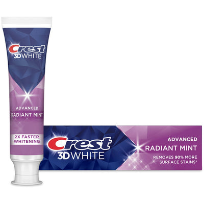 Crest 3D White Radiant Mint Dentifrice de Voyage, 0,85 oz