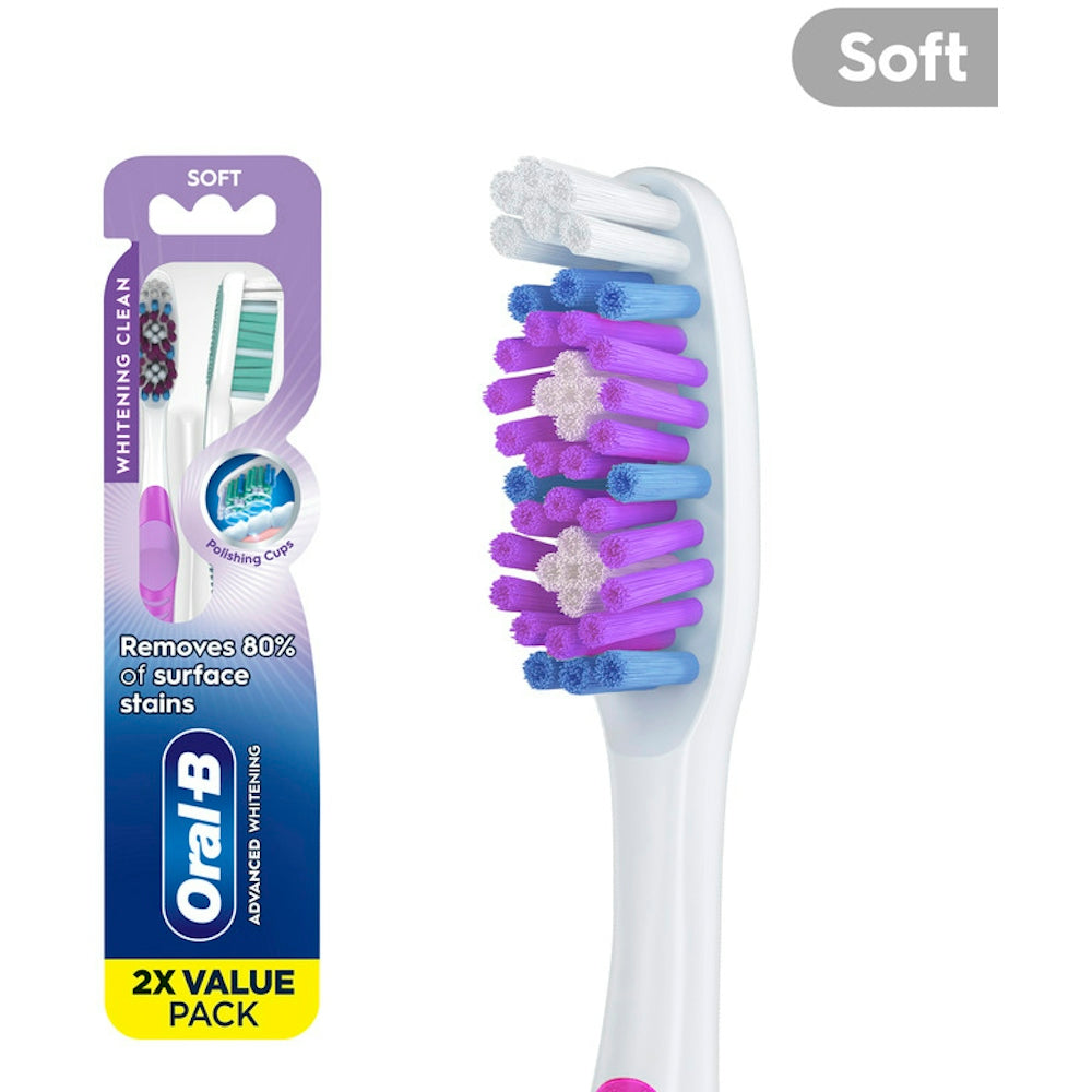 Pack de valeur de brosses à dents Oral-B 3D White Vivid Soft