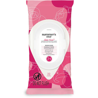 Lingettes de nettoyage féminines Summer's Eve pour peau sensible