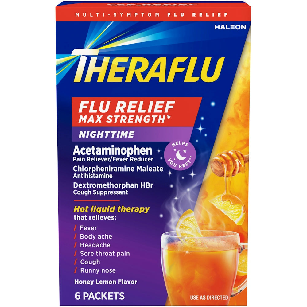 Theraflu Soulagement Max Force Nuit Miel Citron