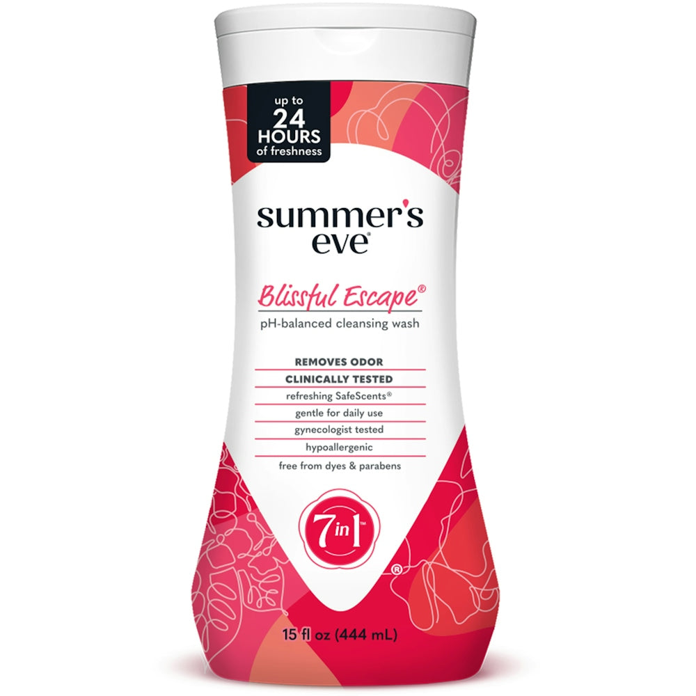 Jabón Limpiador Summer's Eve, 7 en 1, Escape Bendito 15 Fl Oz