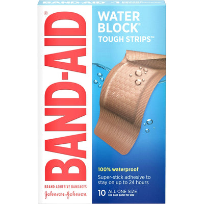 Band-Aid Brand Water Block Bandages - Tough Strips