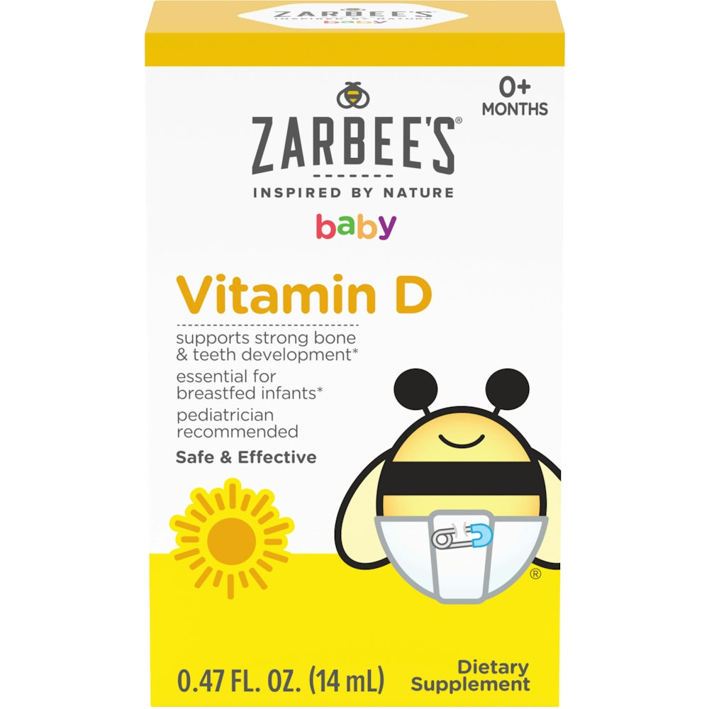 Complément de vitamine D pour bébé Zarbee's Naturals, 0,47 Fl Oz